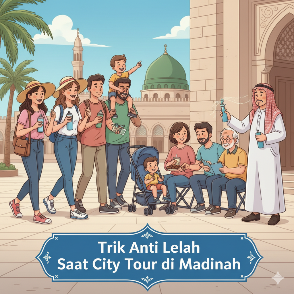 Trik Anti Lelah Saat City Tour di Madinah